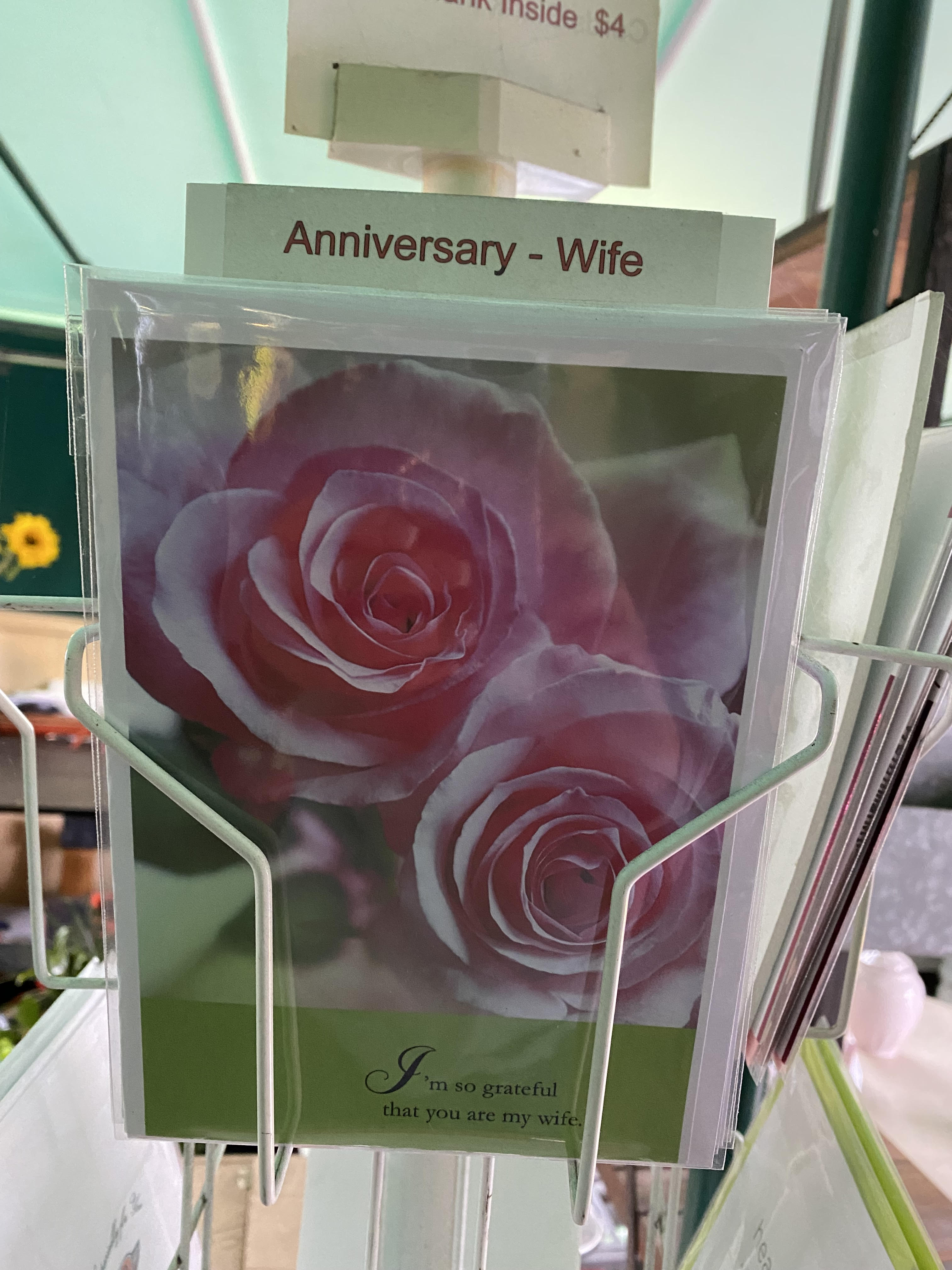 Greeting card appropriate for occasion